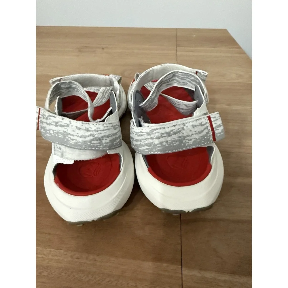 Timberland Motion‎ Dune Backstrap Sandals Men's Size 10 White Gray Red New